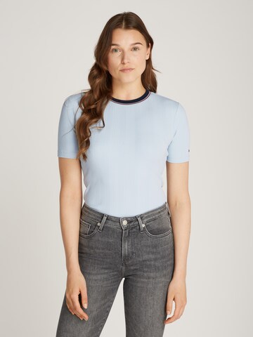 TOMMY HILFIGER - Camisa em azul: frente