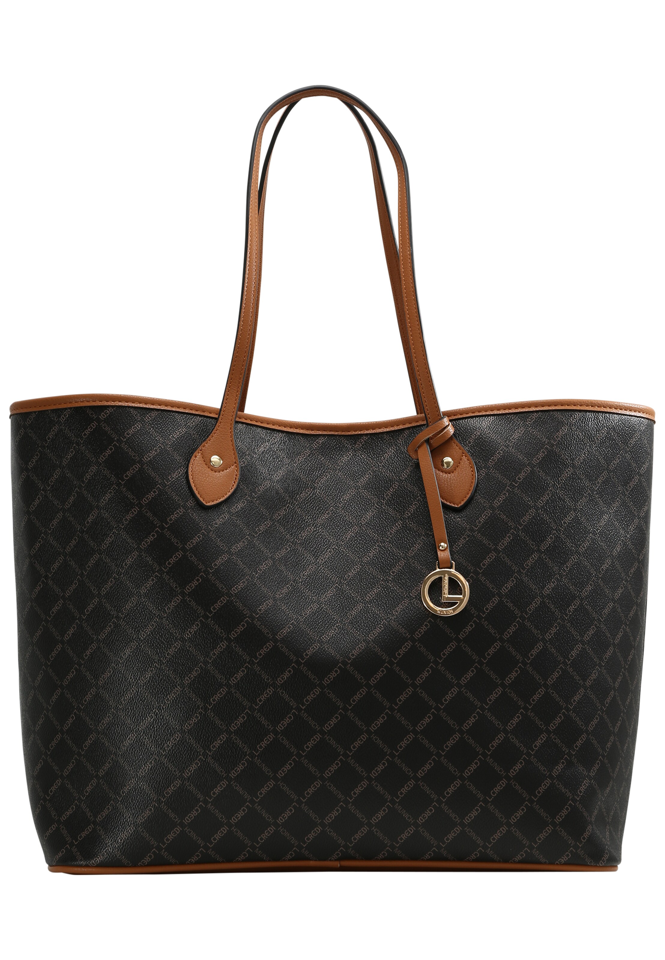 Frauen Taschen & Rucksäcke L.CREDI Shopper 'Filiberta' in Schwarz - DS10445 Frauen Taschen & Rucksäcke L.CREDI Shopper 'Filiberta' in Schwarz - DS10445