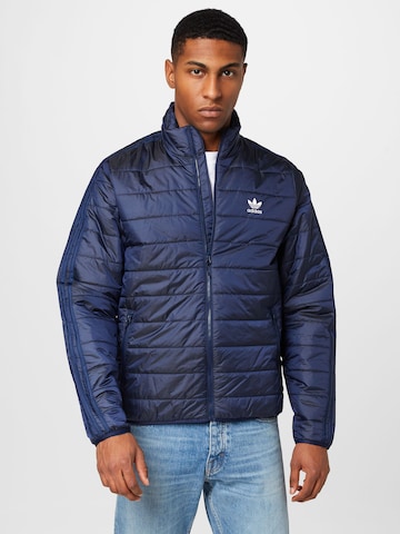 ADIDAS ORIGINALS Between-Season Jacket 'Padded Stand Collar ' in Blue: front