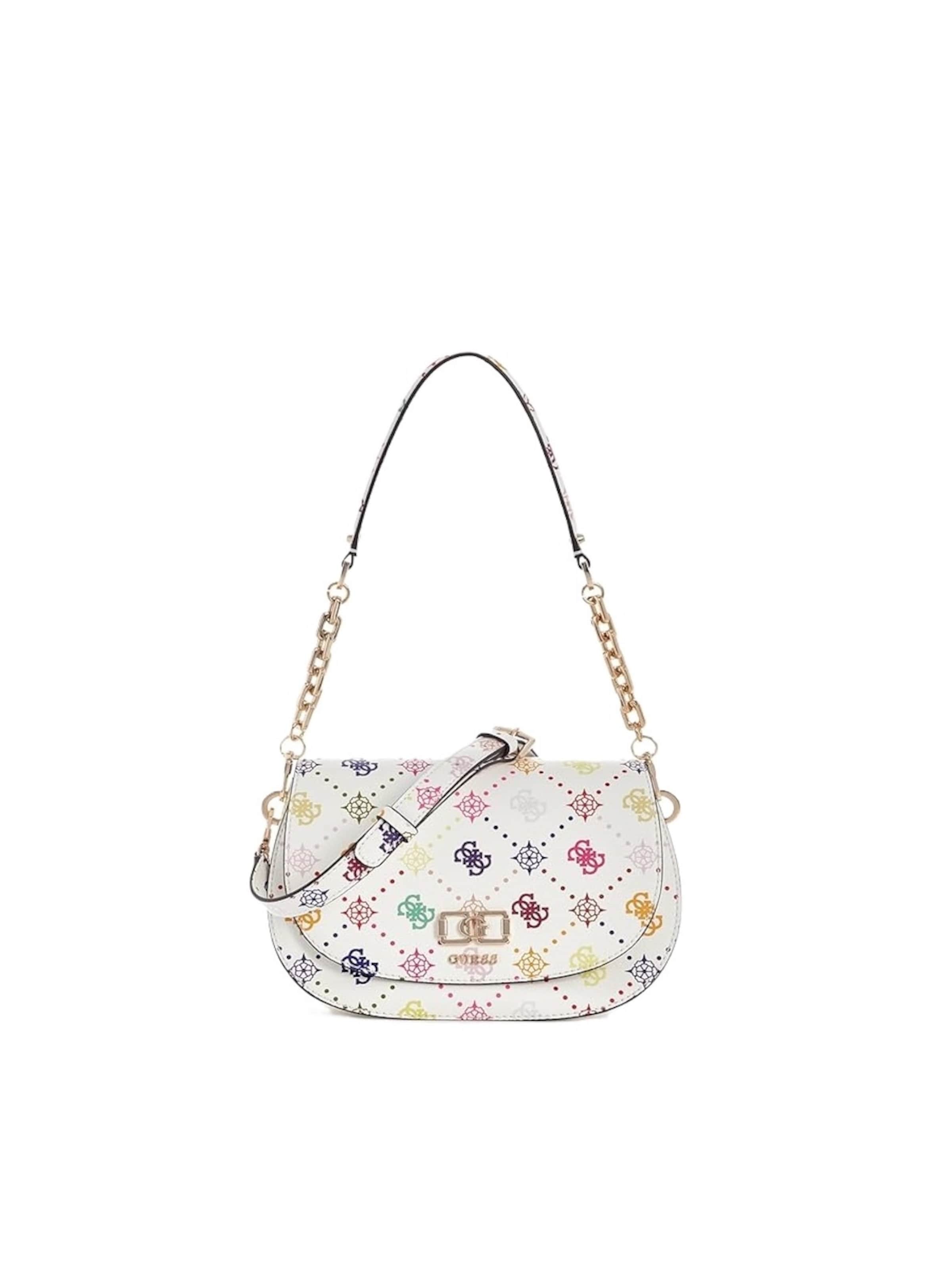 Borsa a spalla di GUESS in bianco: frontale