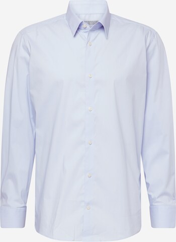 Coupe regular Chemise business 'LUTO' DRYKORN en bleu : devant