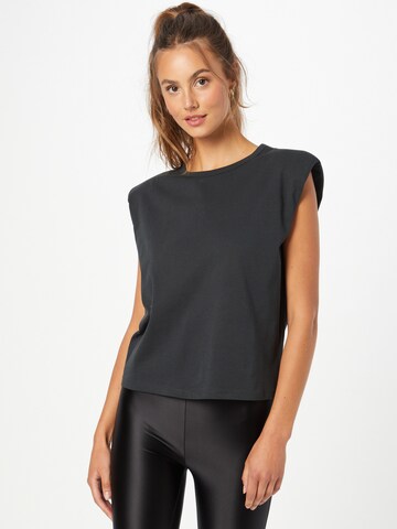 Gina Tricot T-Shirt 'Fran' in Grau: Vorderseite
