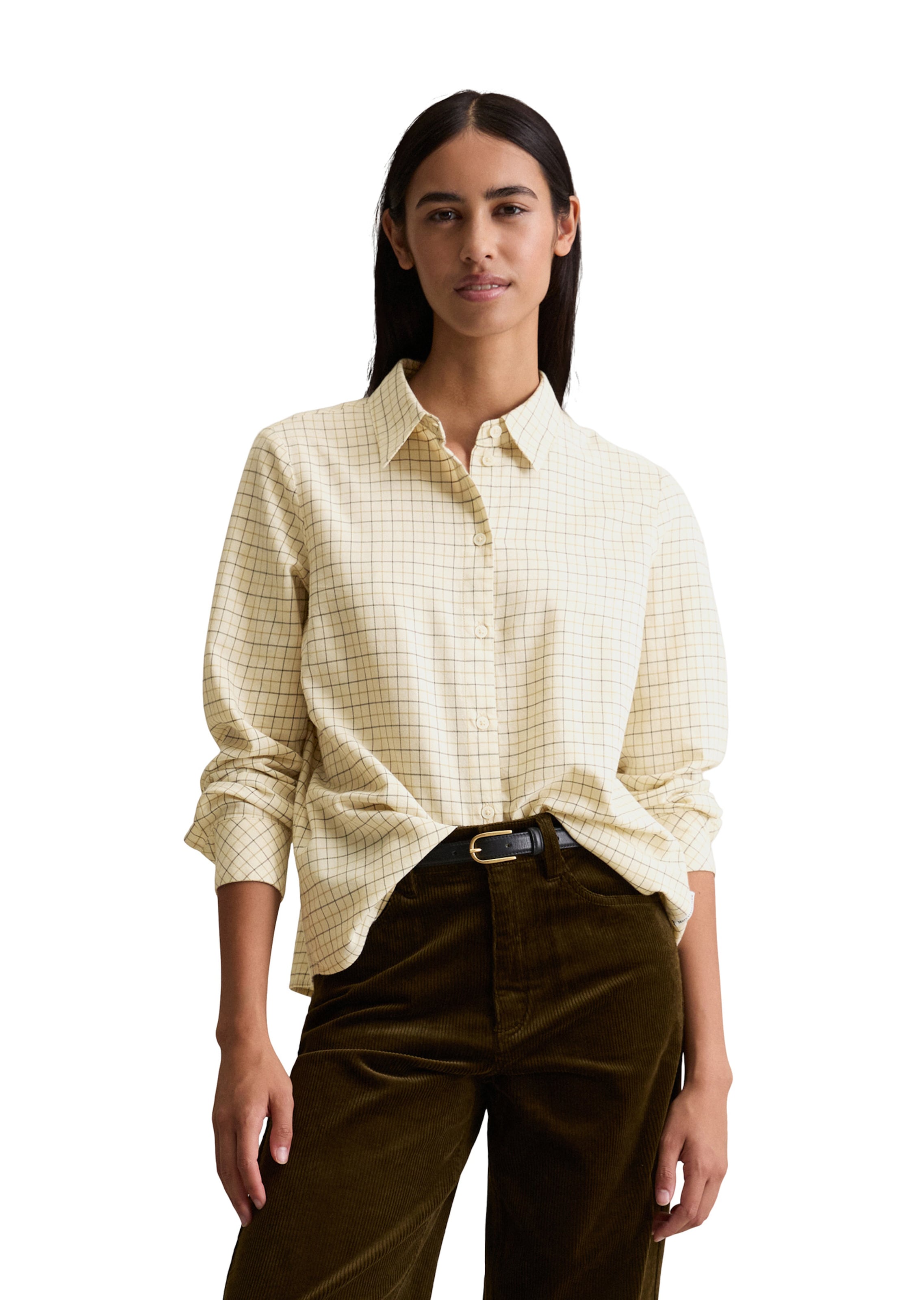 Marc O'Polo DENIM Bluse in Beige: Vorderseite