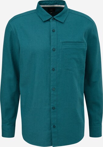 QS Regular fit Button Up Shirt in Green: front