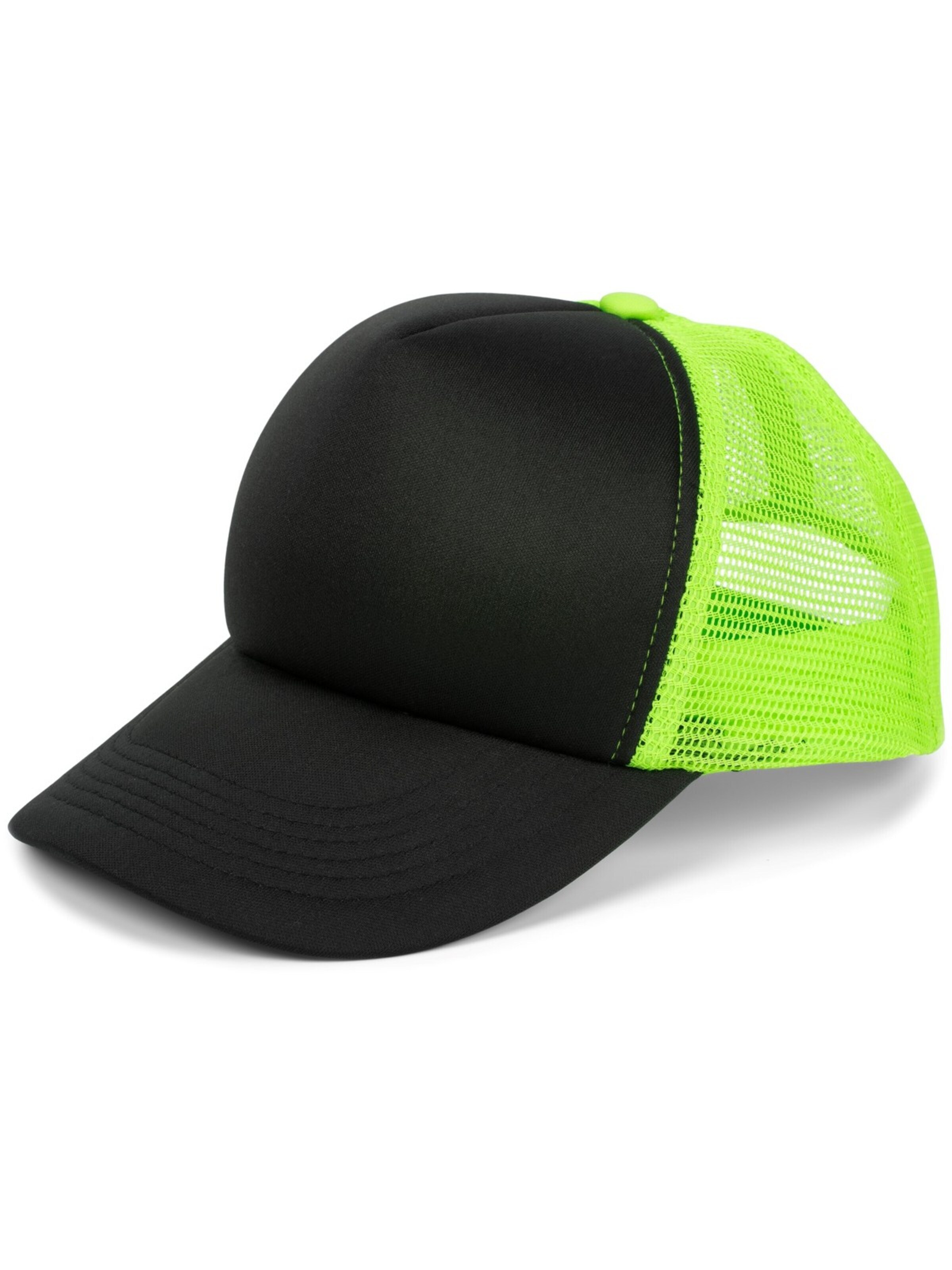 styleBREAKER Cap 'Trucker Cap 5-Panel Mesh' in Green: front