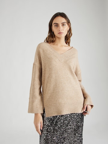 River Island - Jersey en beige: frente