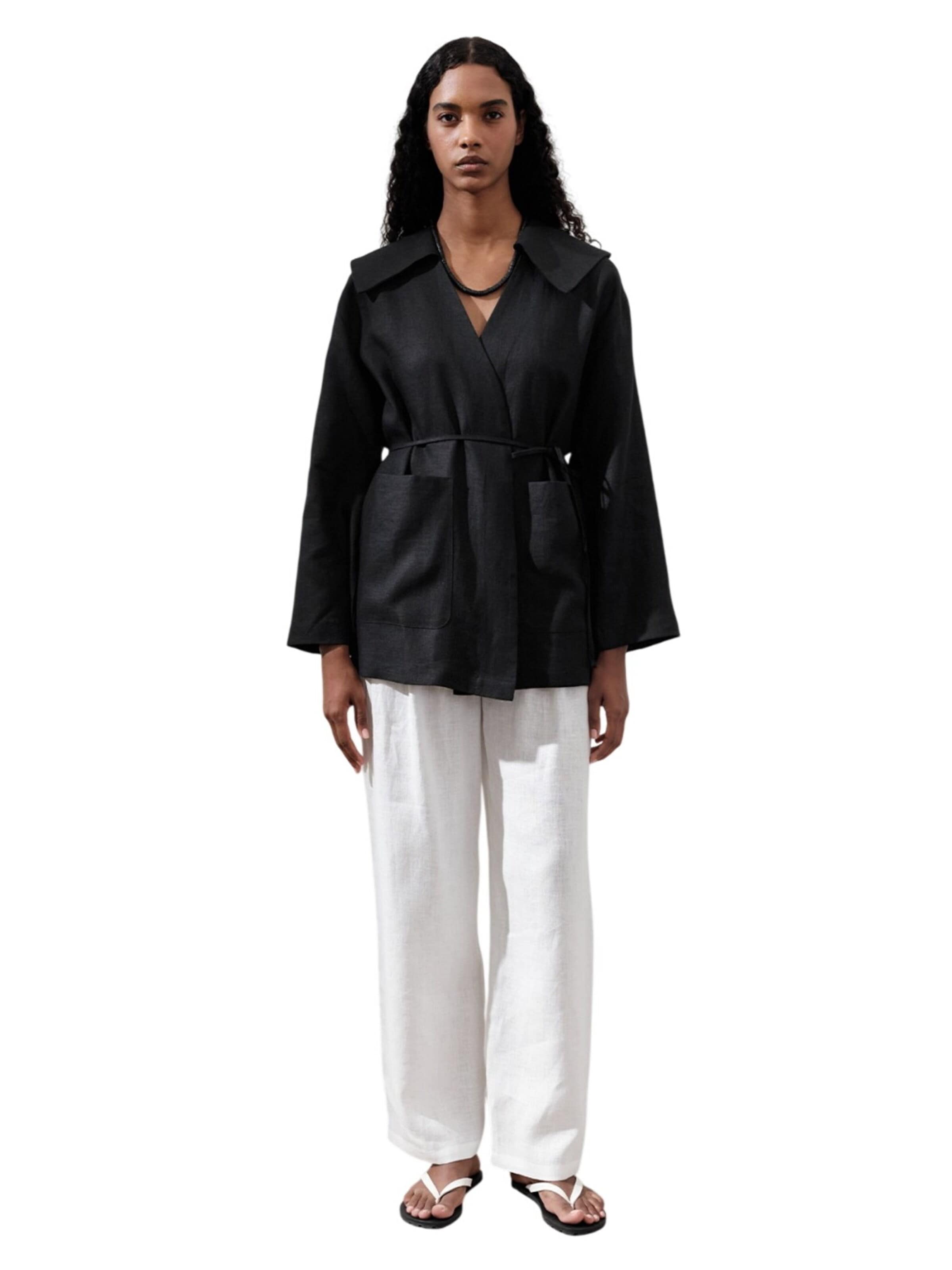 MANUKA Übergangsjacke‌‌‌‌‌‌‌‌‌ in S-M in schwarz, Produktansicht