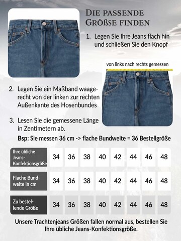 Steigenhöfer Regular Trachtenhose 'Annika' in Braun