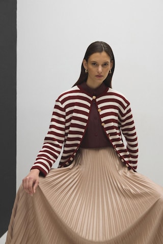 Touche Prive Knit Cardigan in Red