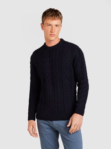 Superdry Pulover 'Jacob' | modra barva: sprednja stran