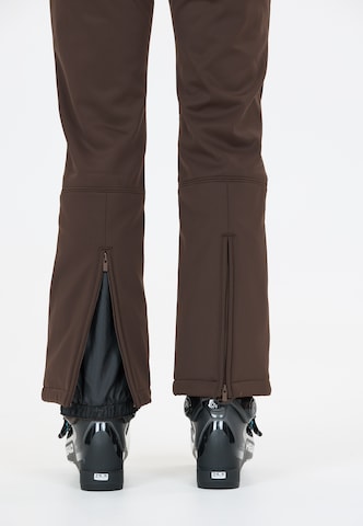 Athlecia Regular Softshellhose 'Vikki' in Braun
