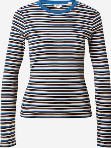 LEVI'S ® Tričko 'Long Sleeved Baby Tee' – modrá: přední strana