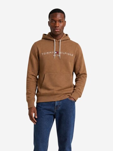 TOMMY HILFIGER Trui 'TOMMY' in Bruin