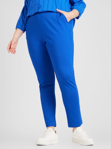Coupe slim Pantalon 'GOLDTRASH' ONLY Carmakoma en bleu : devant