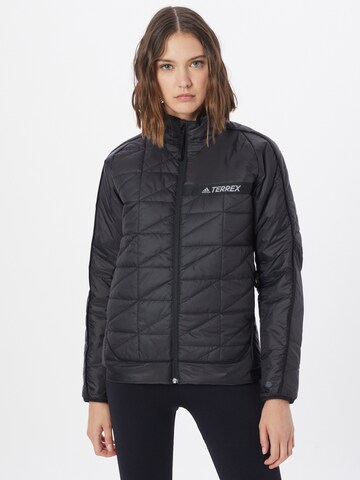 ADIDAS TERREX Outdoor Jacket in Black: front