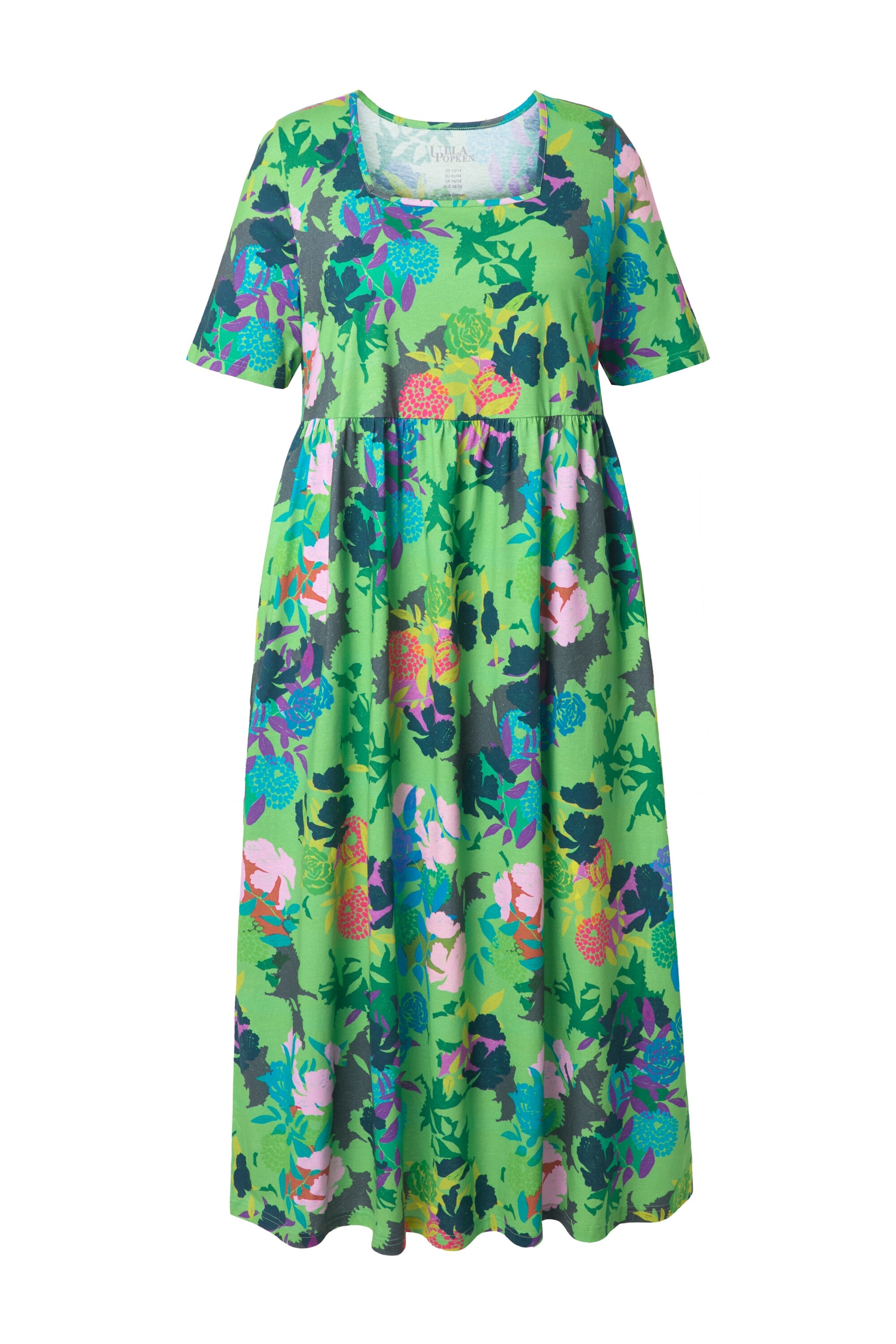 Ulla Popken Zomerjurk in Groen: voorkant