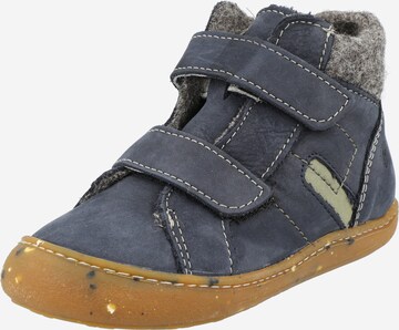 Pepino First-Step Shoes in Blue: front