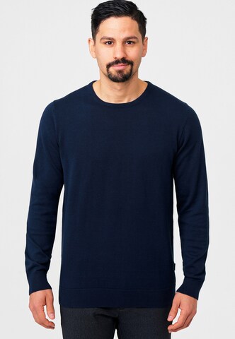 INDICODE JEANS Sweater 'Benjamin' in Blue: front