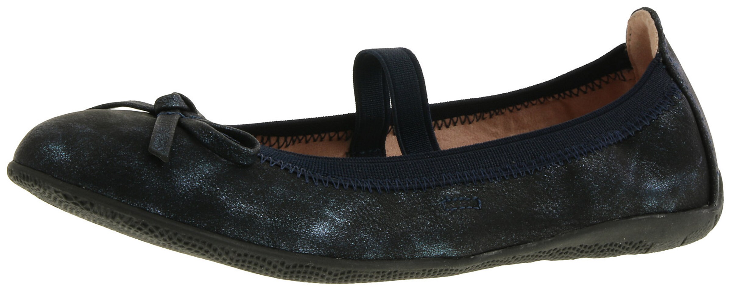INDIGO Ballet Flats in Black: front