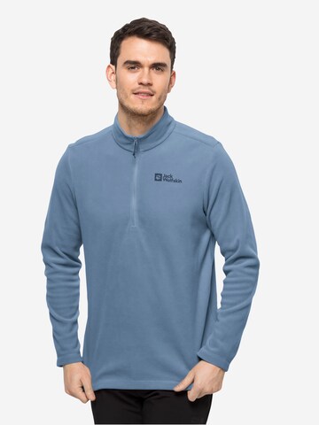 JACK WOLFSKIN Athletic Sweater 'TAUNUS' in Blue: front