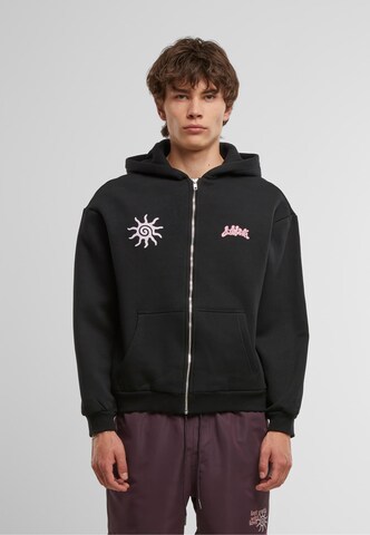 Lost Youth Sweatjacke 'With Love' in Schwarz
