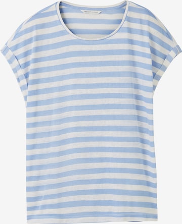 T-shirt TOM TAILOR DENIM en bleu : devant