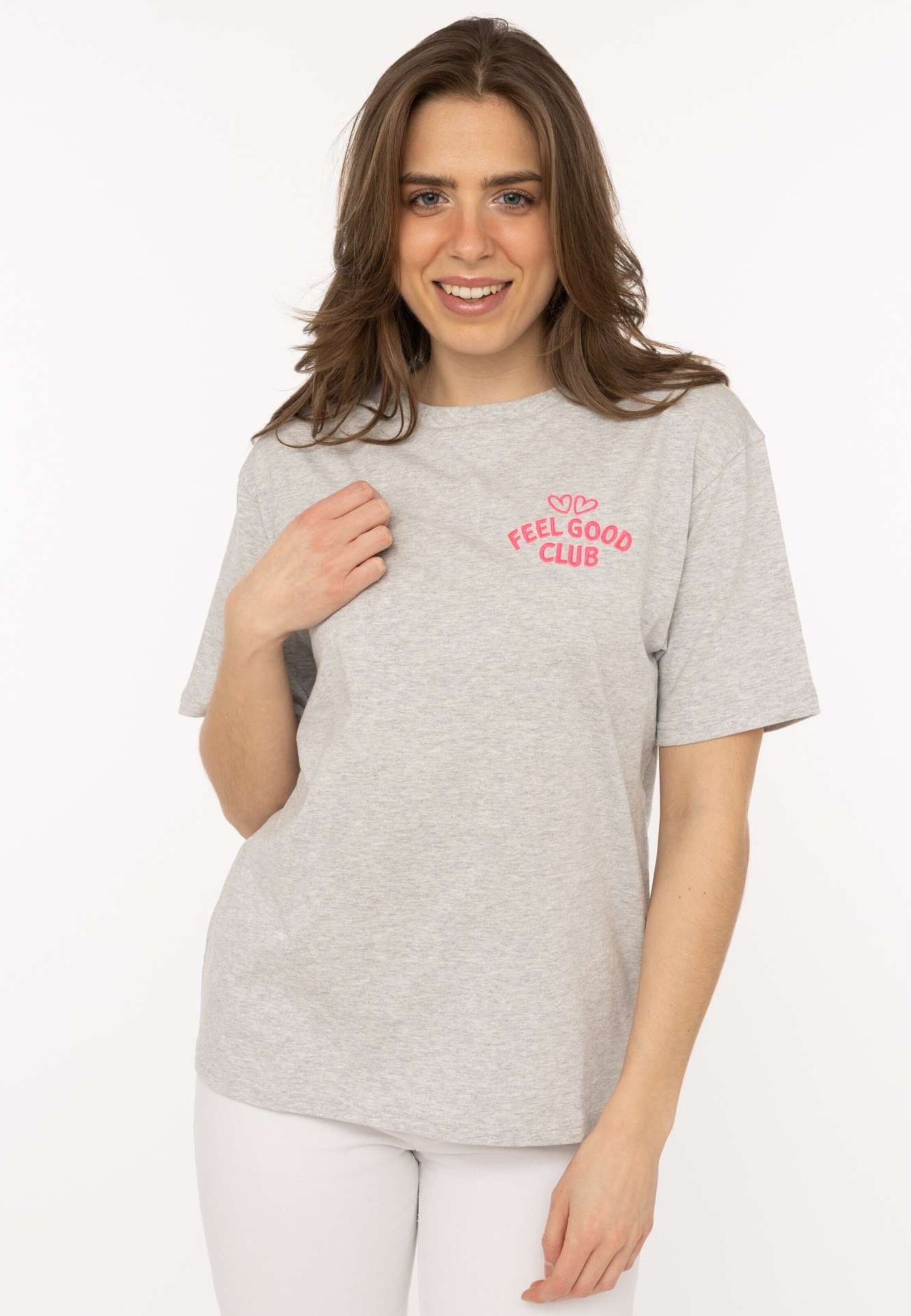 T-shirt Zwillingsherz en gris