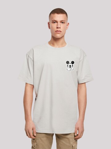 F4NT4STIC Shirt 'Disney Micky Maus Don’t Speak Pocket' in Grey: front
