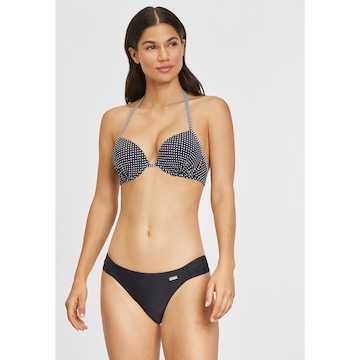 s.Oliver - Push-up Top de bikini 'Avni' en negro: frente