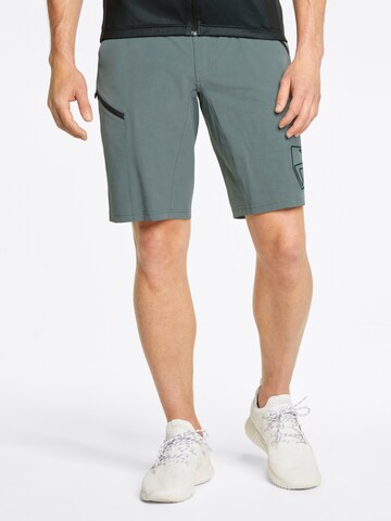 ZIENER Regular Workout Pants 'NONUS' in Grey: front