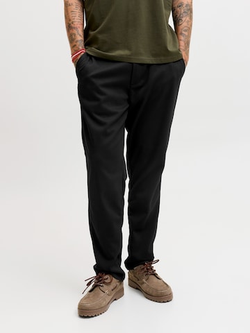 JACK & JONES Chino kalhoty 'JPSTOLLIE DEVON' – černá: přední strana