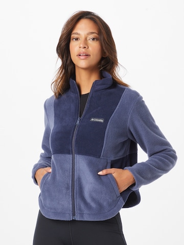 COLUMBIA Athletic Fleece Jacket 'Benton Springs' in Blue: front