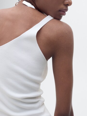 MANGO Gebreide top 'GYM' in Beige