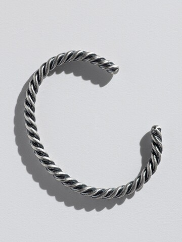 REYTEL - Pulsera 'TWIST' en plata: frente