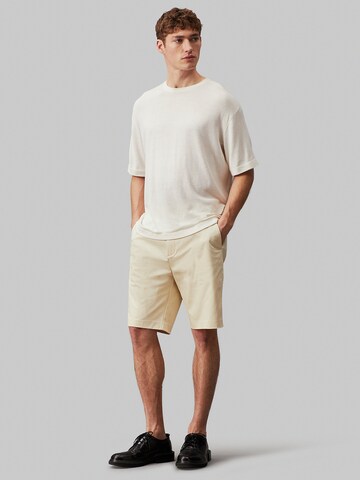 Calvin Klein Regular Chinohose in Beige