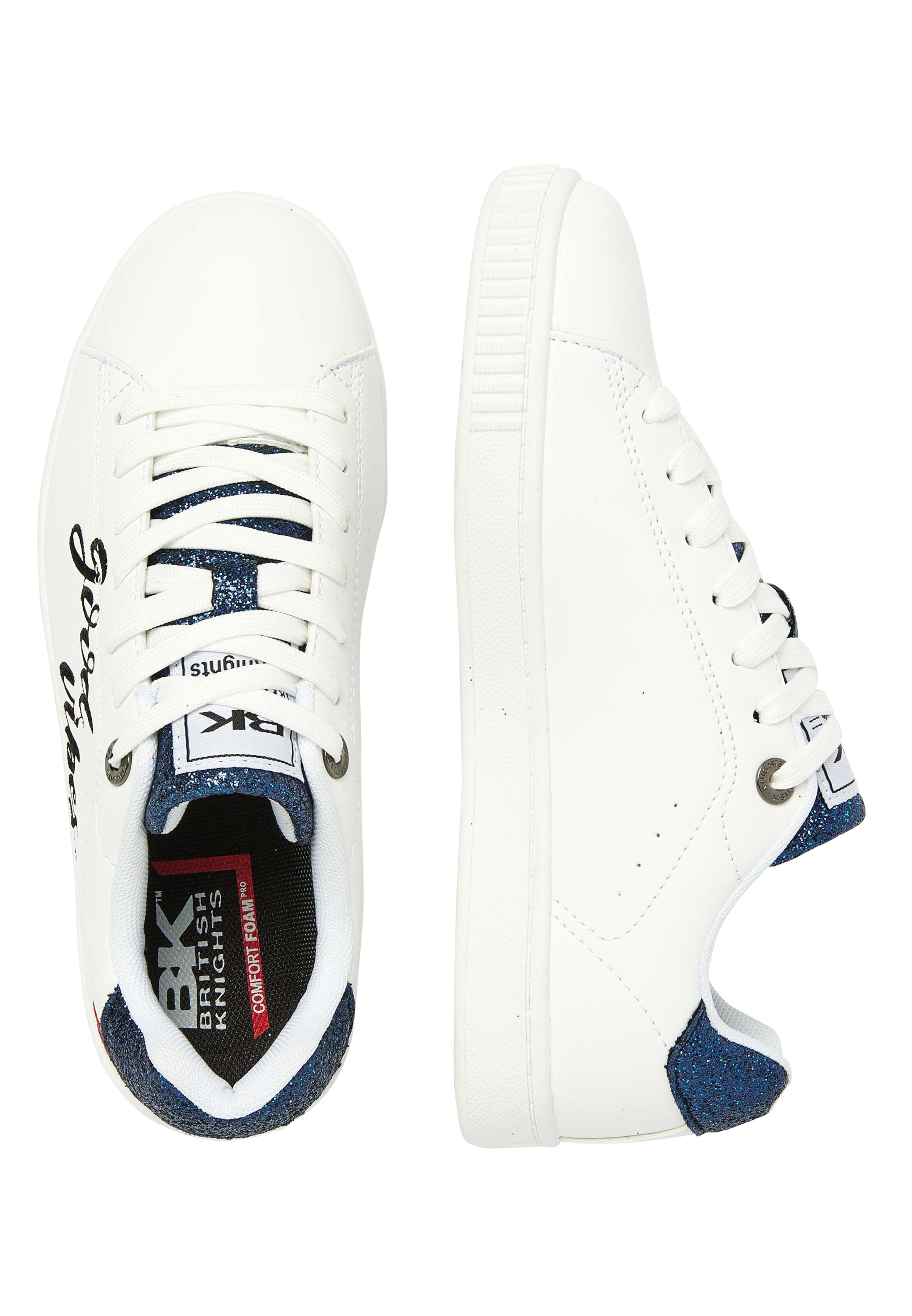 BRITISH KNIGHTS Platform trainers 'Mist' in White
