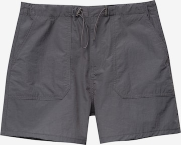 Regular Pantalon Pull&Bear en gris : devant
