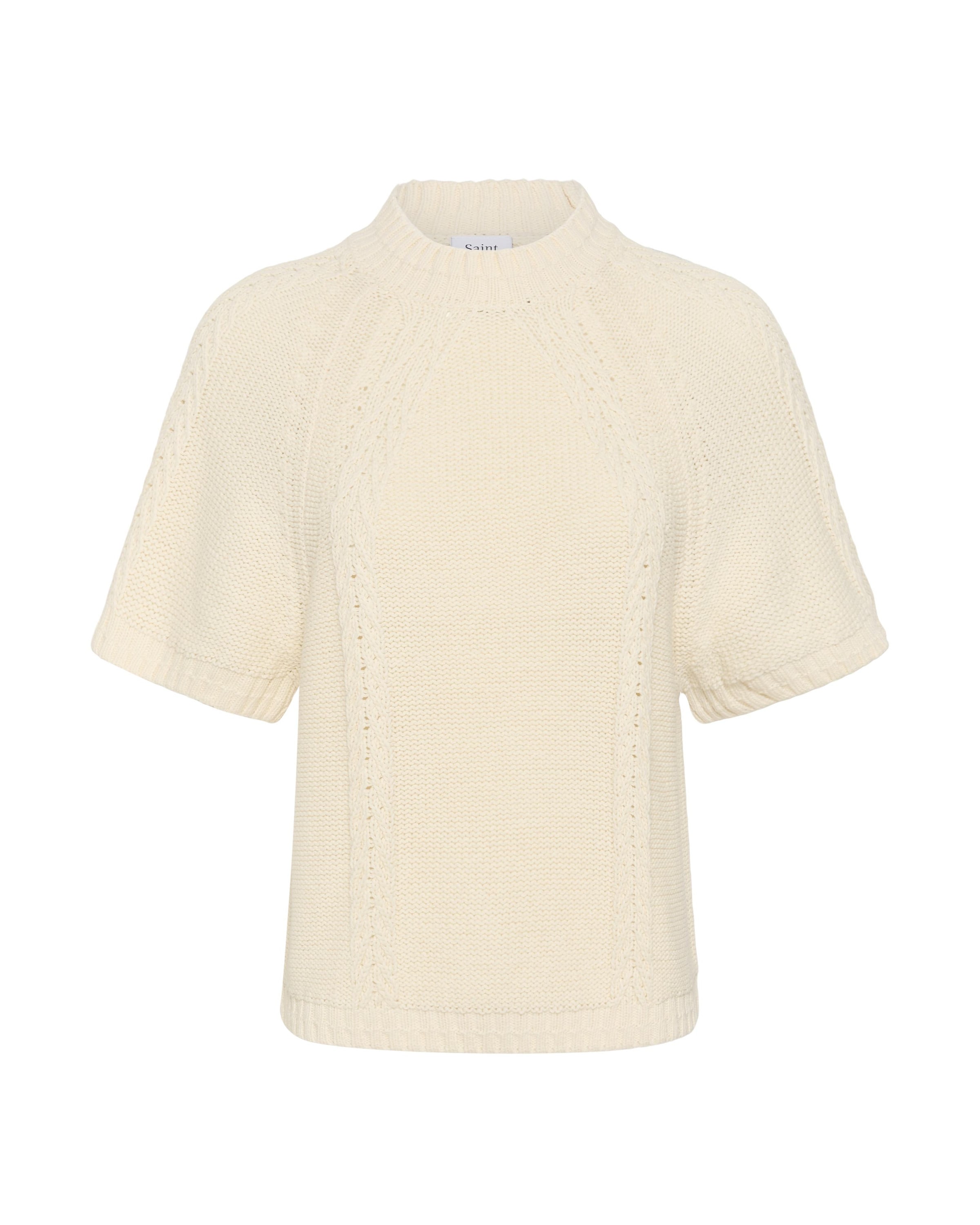SAINT TROPEZ - Pullover 'SZRiver' em bege: frente
