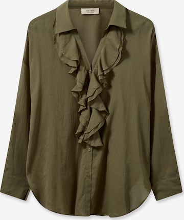 MOS MOSH Blouse in Groen: voorkant