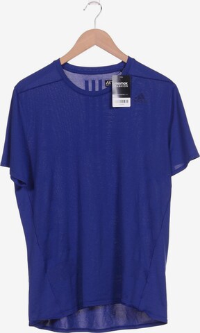 ADIDAS PERFORMANCE T-Shirt L in Blau: predná strana