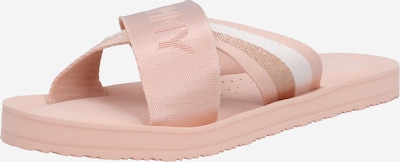 TOMMY HILFIGER Pantolette in beige / pink / weiß, Produktansicht