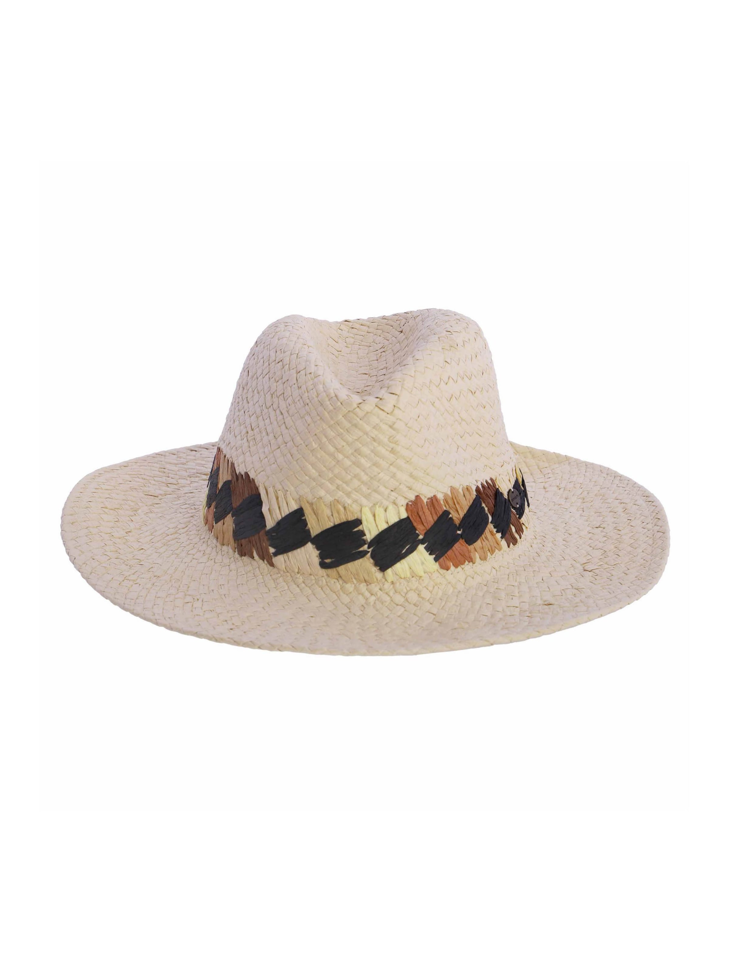 Amichi - Sombrero 'Sombrero para mujer Jeune de fibras naturales trenzadas' en blanco: frente