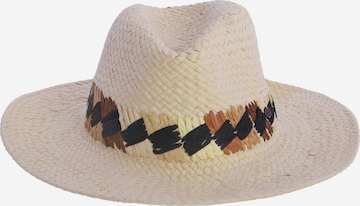 Amichi - Sombrero 'Sombrero para mujer Jeune de fibras naturales trenzadas' en blanco: frente