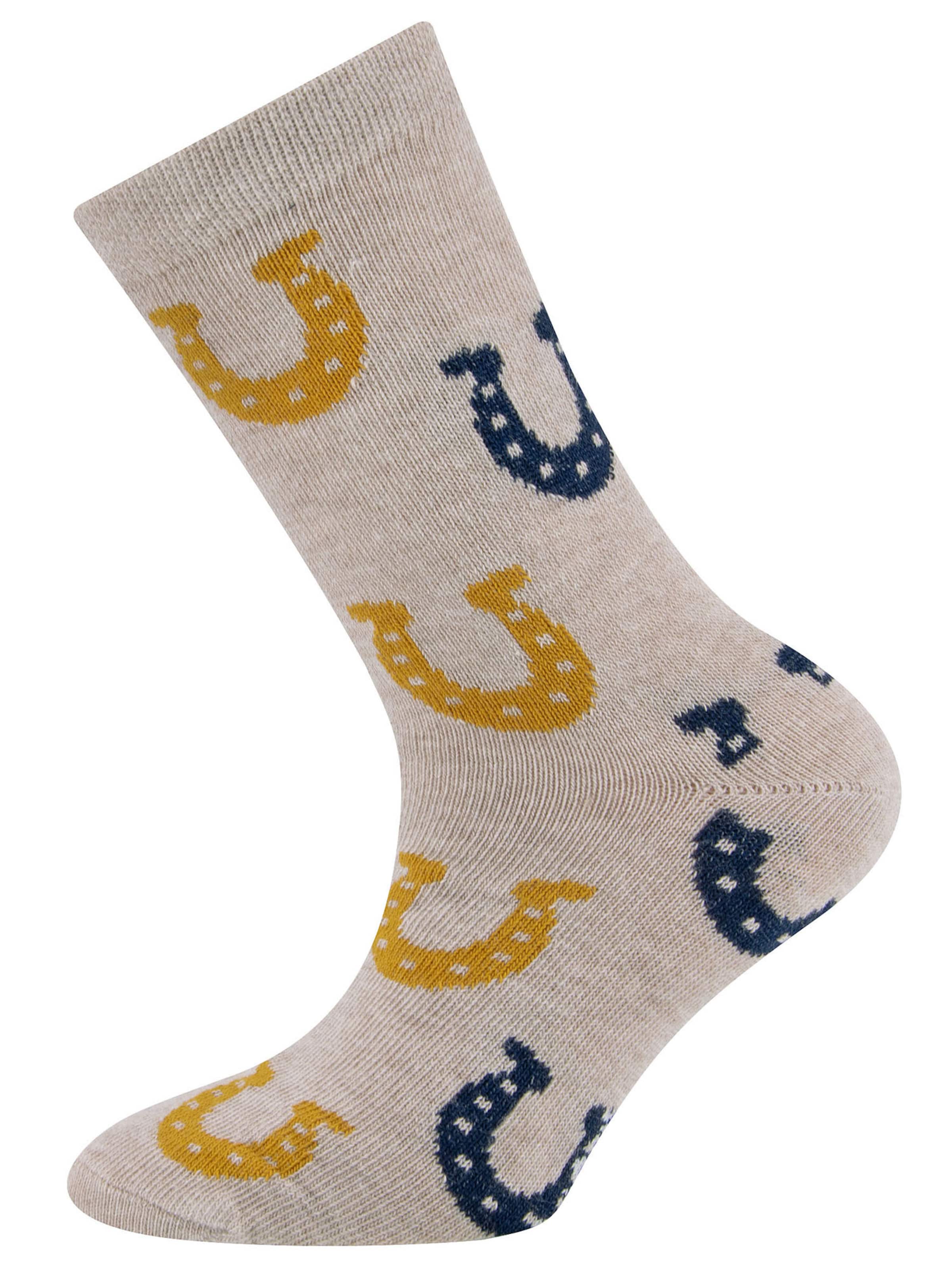 Chaussettes 'Pferd/Hufeisen' EWERS en gris