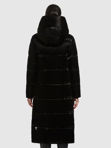 khujo Winter Coat 'Soulani5 Shiny' in Black