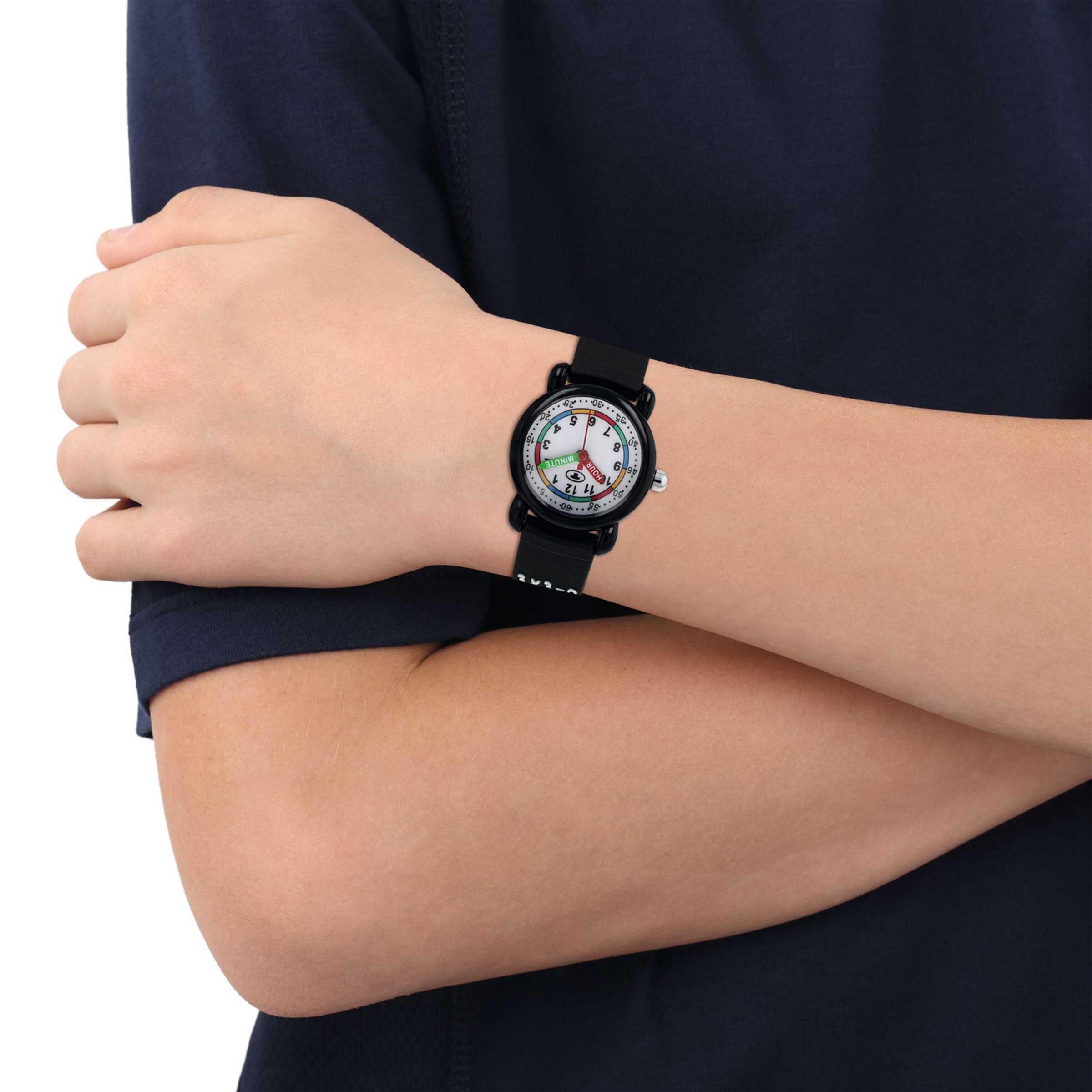 TOM TAILOR Uhr in Schwarz