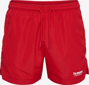 Hummel Boardshorts 'Lgc Ned' in Rood: voorkant