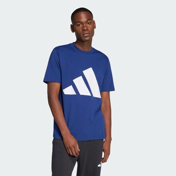 ADIDAS SPORTSWEAR Λειτουργικό μπλουζάκι 'Essentials' σε μπλε: μπροστά