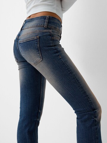 BershkaBootcut/trapezice Traperice - plava boja