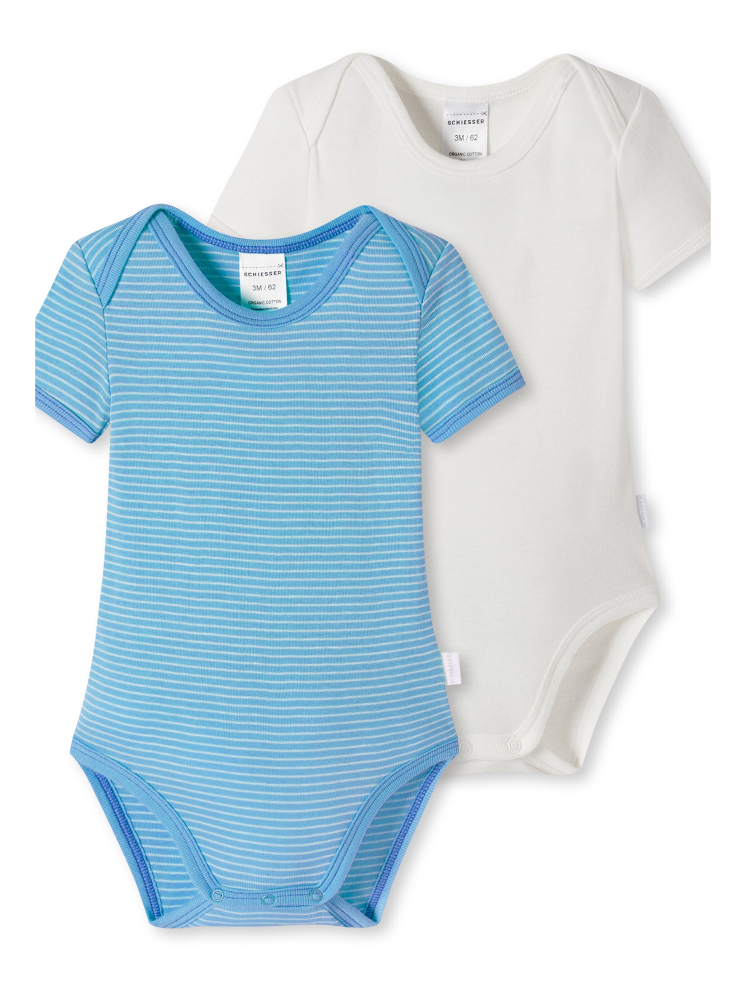 Barboteuse / body 'Nature Love' SCHIESSER en bleu : devant